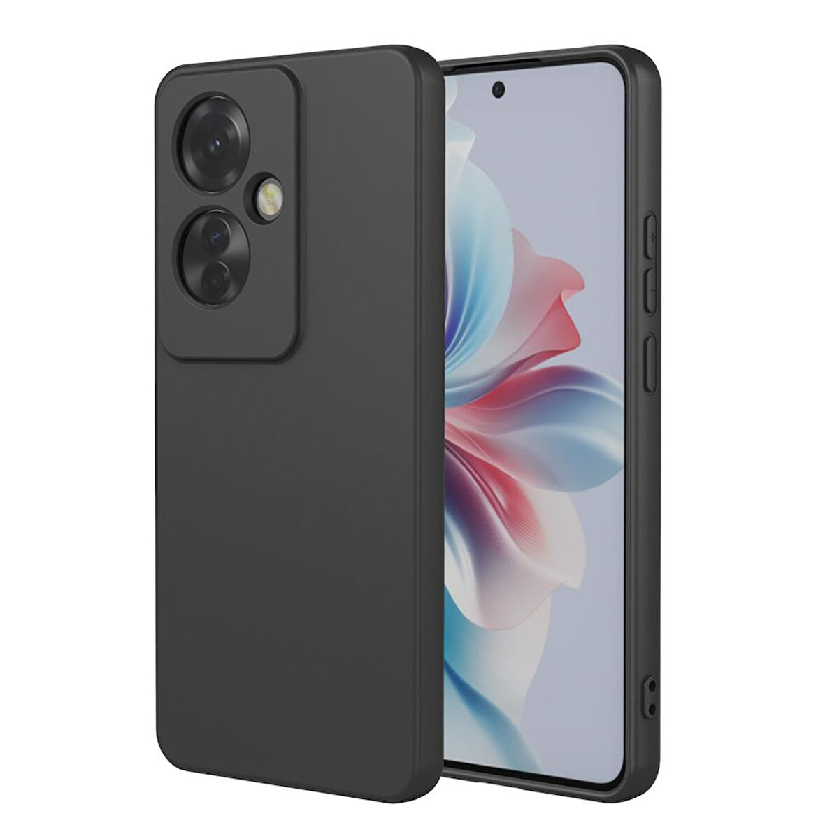 Newface First Oppo Reno 11F Silikon Kılıf - Siyah