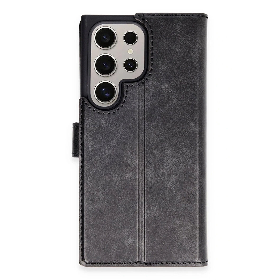 Newface Trend Plus Samsung Galaxy S24 Ultra Kapaklı Kılıf - Siyah