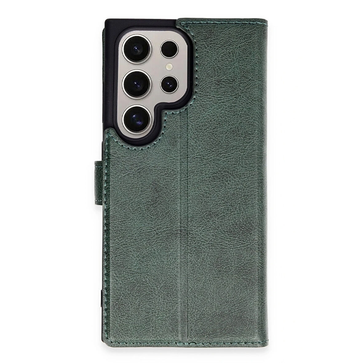 Newface Trend Plus Samsung Galaxy S24 Ultra Kapaklı Kılıf - Yeşil