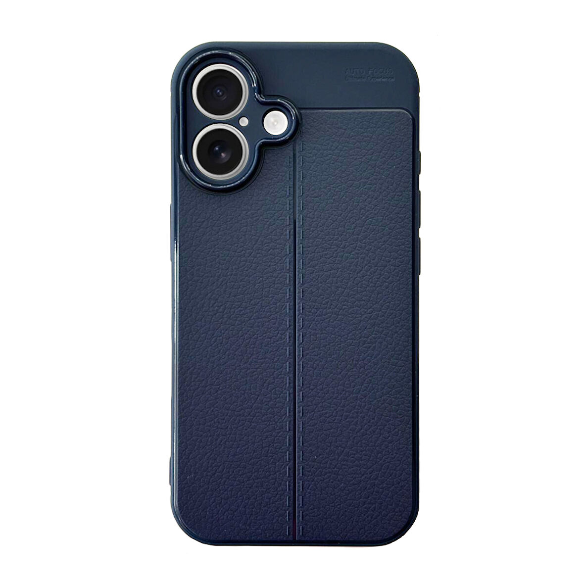 iPhone 16 Kılıf Focus Deri Desen Silikon Arka Kapak