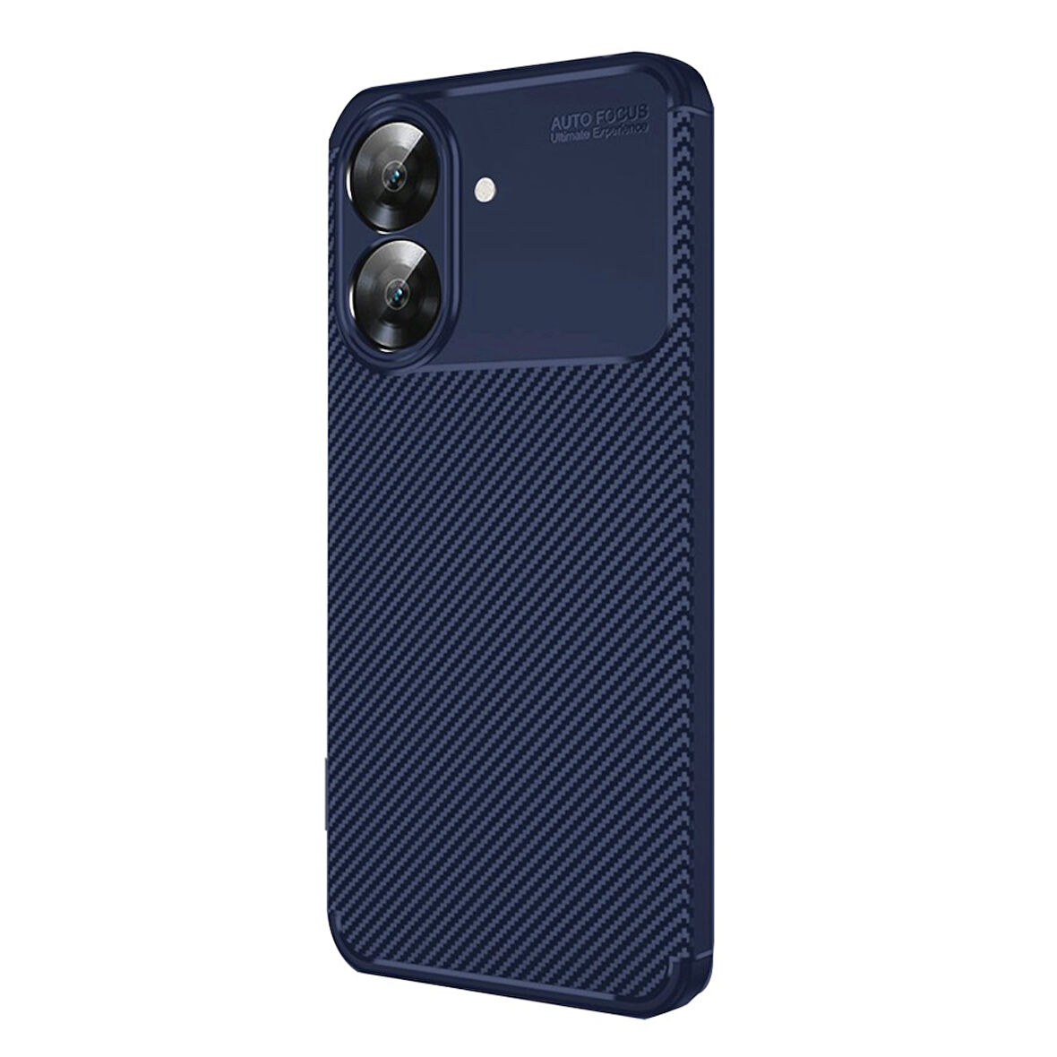 Realme Note 60 Kılıf Focus Carbon Desen Silikon Arka Kapak