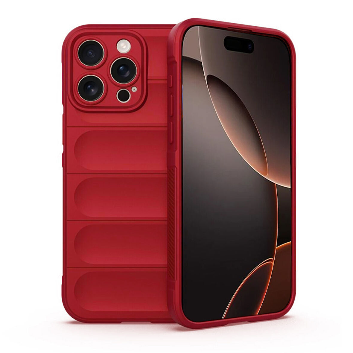 iPhone 16 Pro Max Kılıf Optimum Lens Çerçeveli Silikon Kapak