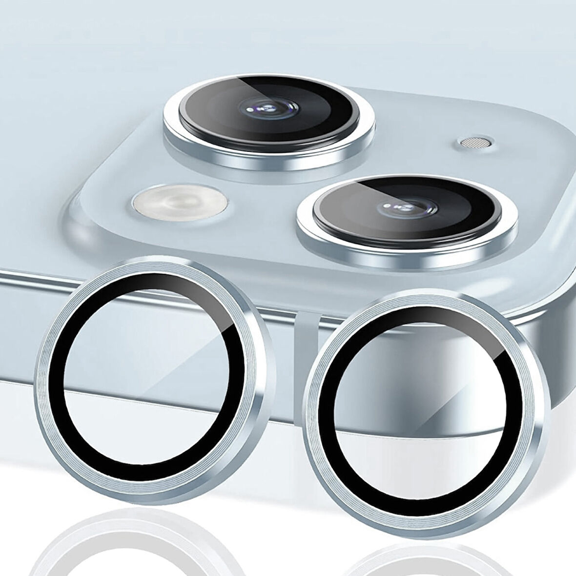 iPhone 15 / iPhone 15 Plus Raze Metal Kamera Lens Koruyucu