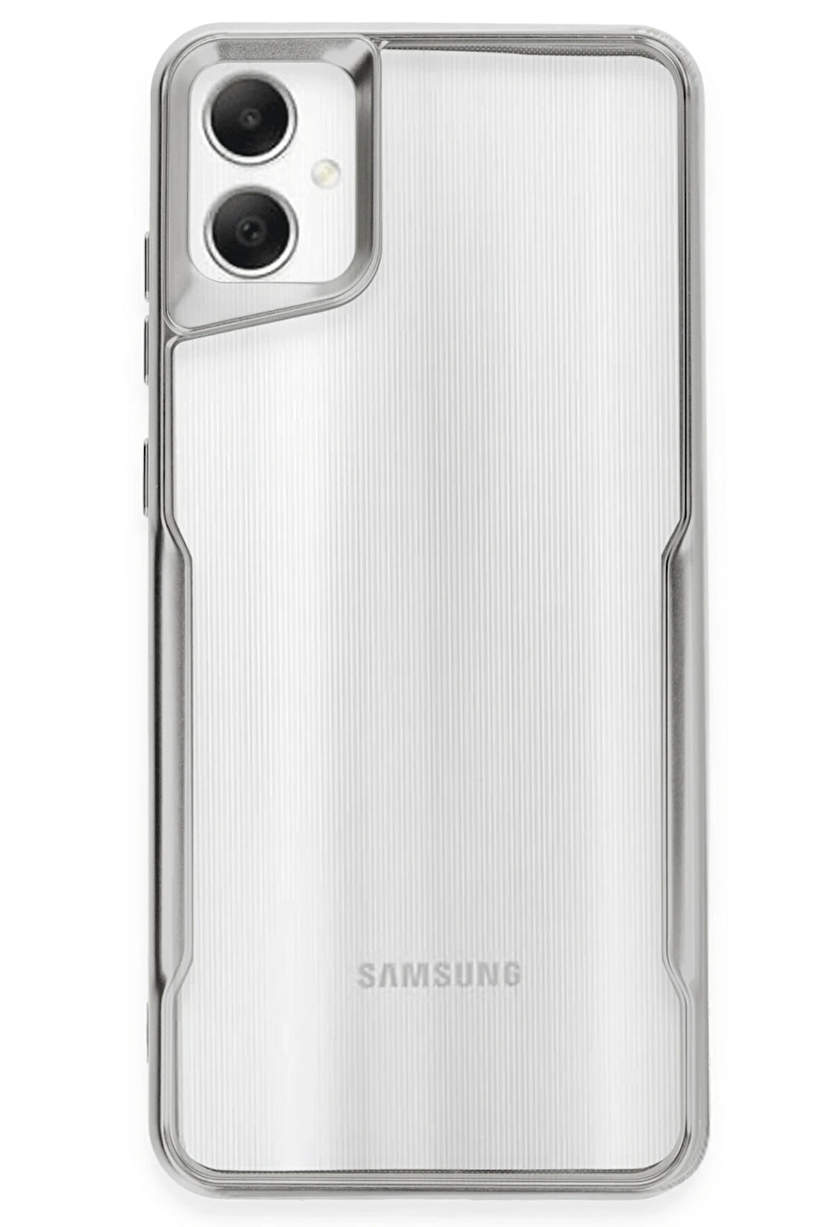 Newface Boyi Samsung Galaxy A06 Silikon Kılıf - Gümüş