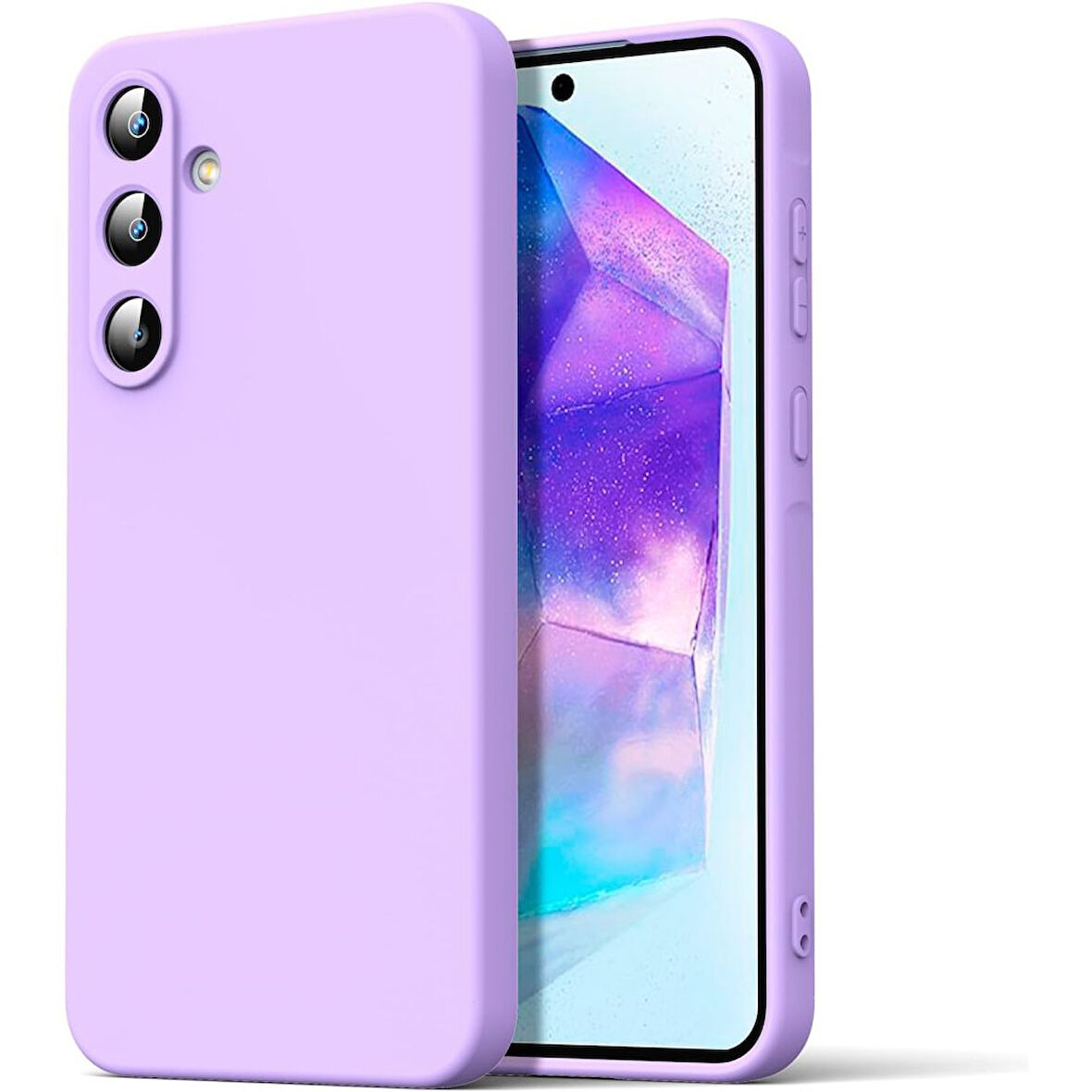 Newface First Samsung Galaxy A26 Silikon Kılıf - Lila