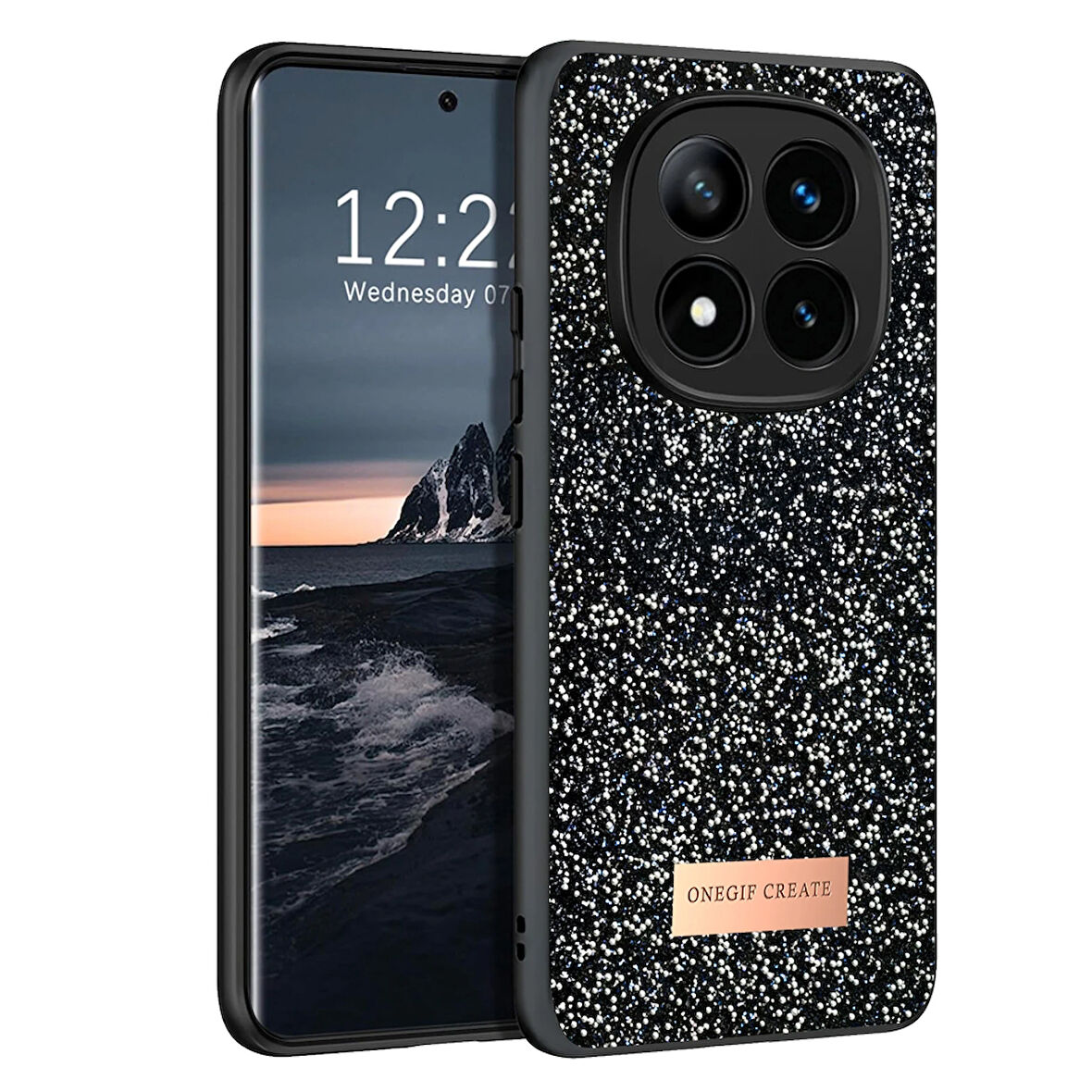 Onegif Bright Xiaomi Redmi Note 14 Pro 4G Simli Kılıf - Siyah