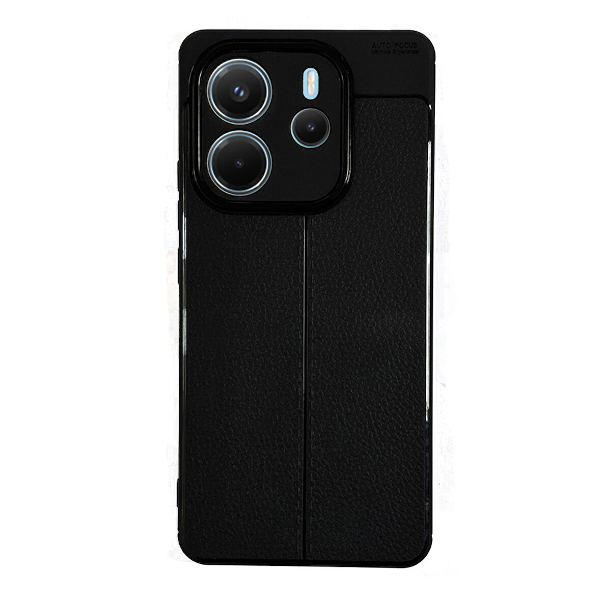 Xiaomi Redmi Note 14 4G Kılıf Focus Deri Desen Silikon Arka Kapak