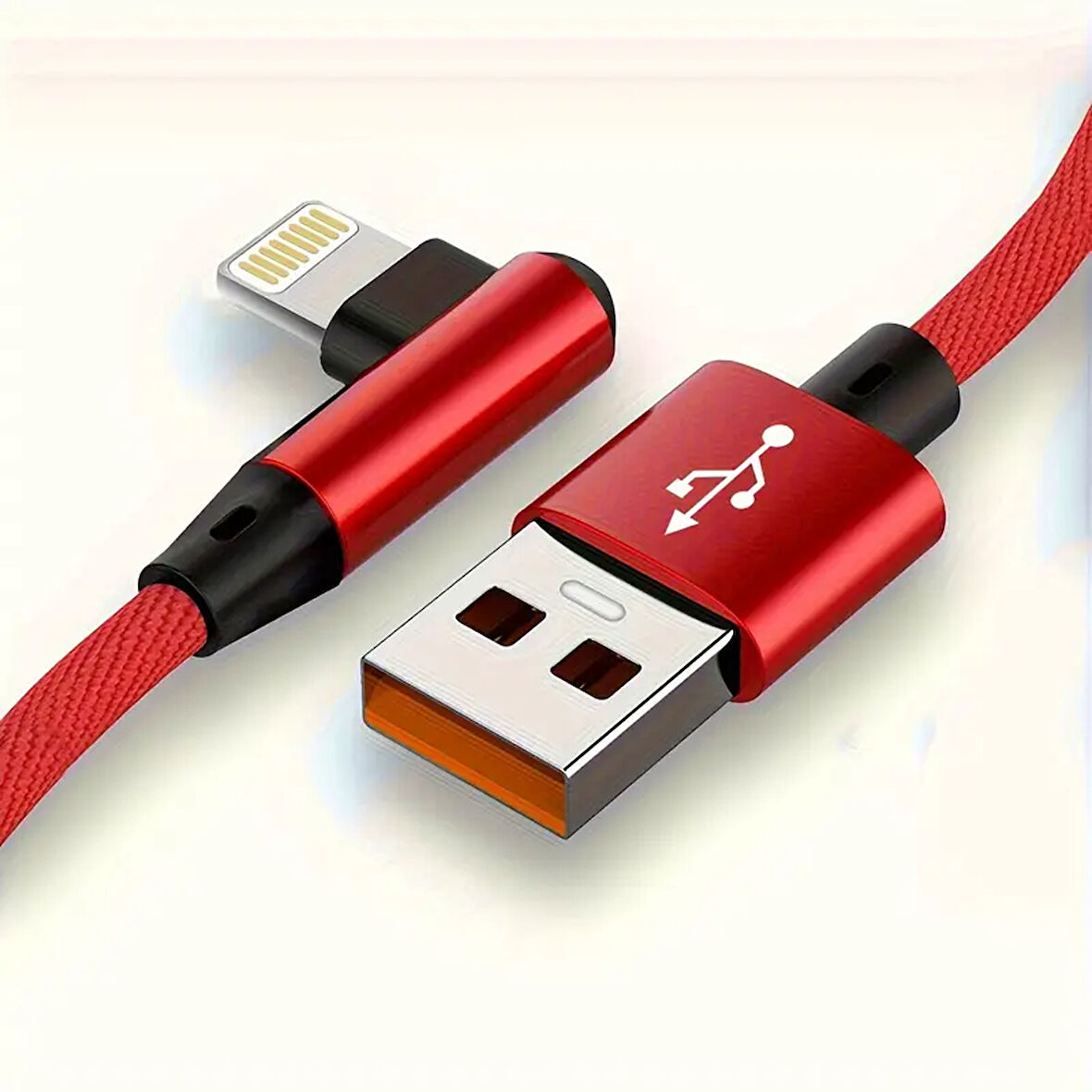 Newface USB to Lightning 3M 2.4A Kablo - Kırmızı