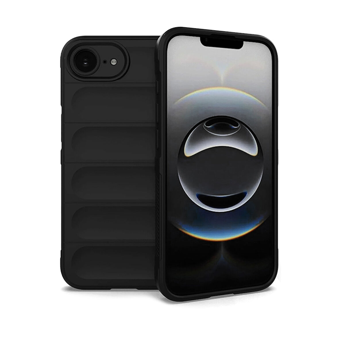 iPhone 16e Kılıf Optimum Lens Çerçeveli Silikon Kapak
