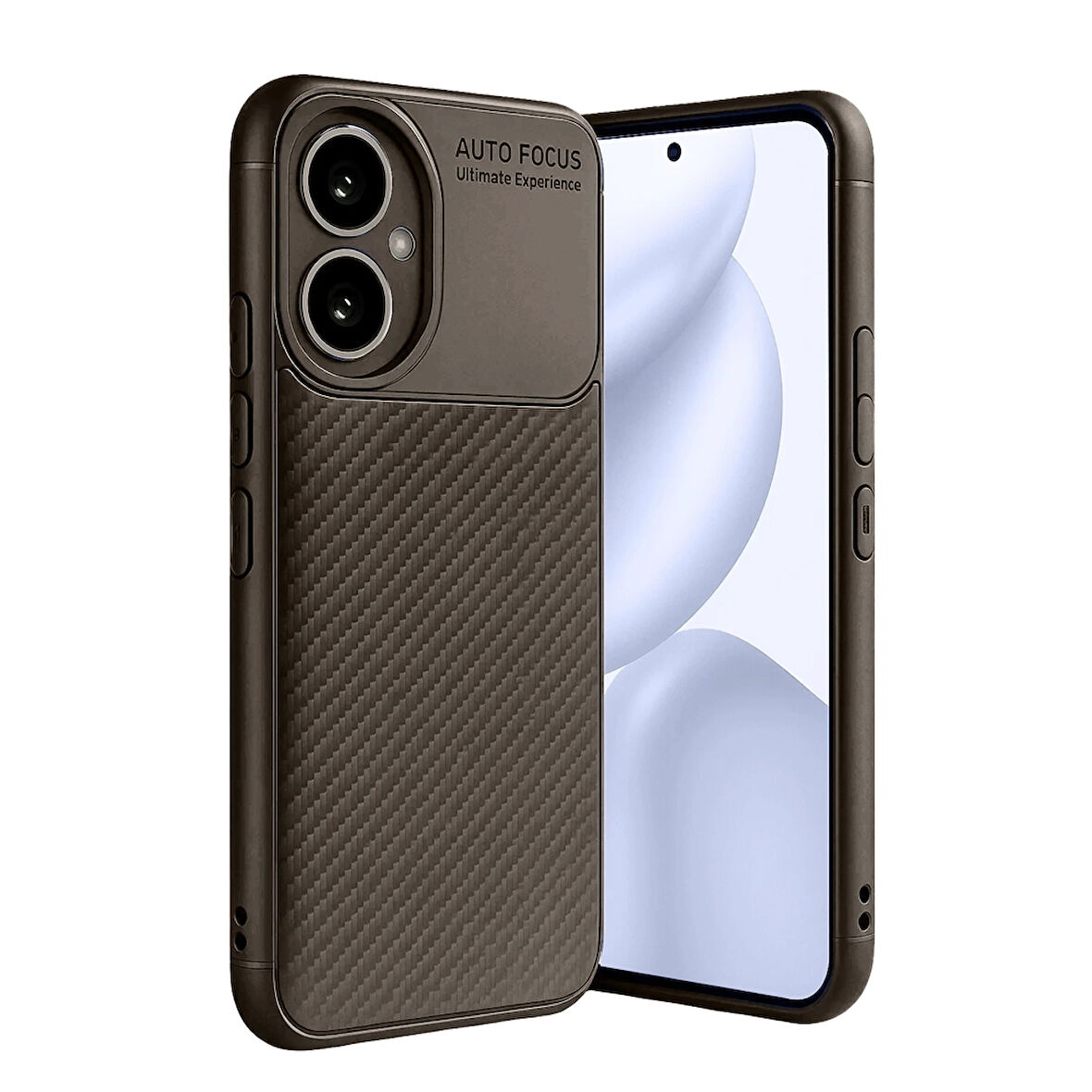 Newface Auto Focus Honor 400 Karbon Kılıf - Kahverengi