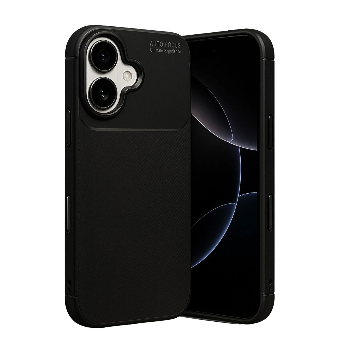 iPhone 17 Kılıf Focus Carbon Silikon Kapak