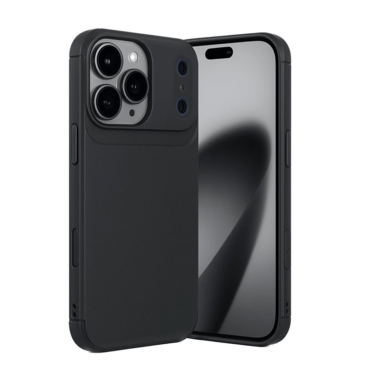 iPhone 17 Pro Kılıf Focus Carbon Silikon Kapak