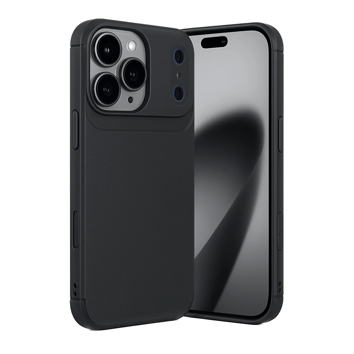 iPhone 17 Pro Max Kılıf Focus Carbon Silikon Kapak