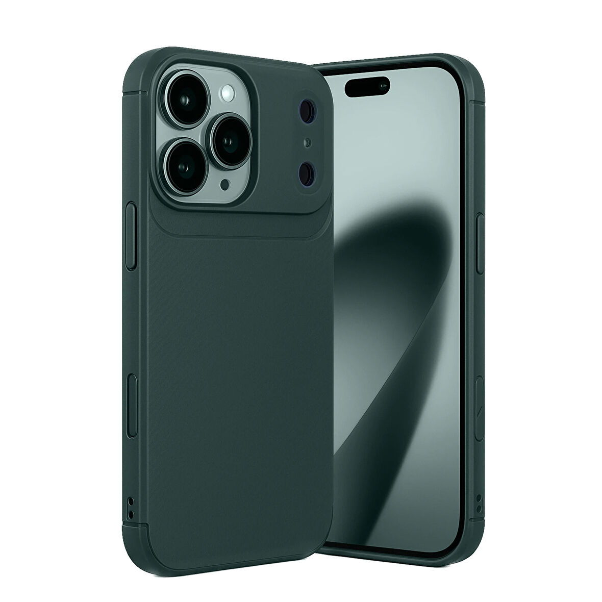 iPhone 17 Pro Max Kılıf Focus Carbon Silikon Kapak