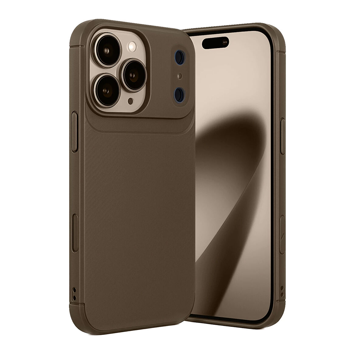 iPhone 17 Pro Max Kılıf Focus Carbon Silikon Kapak