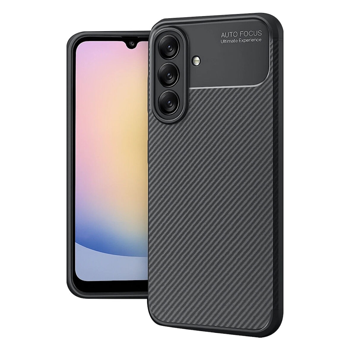 Newface Auto Focus Samsung Galaxy A17 5G Karbon Kılıf - Siyah