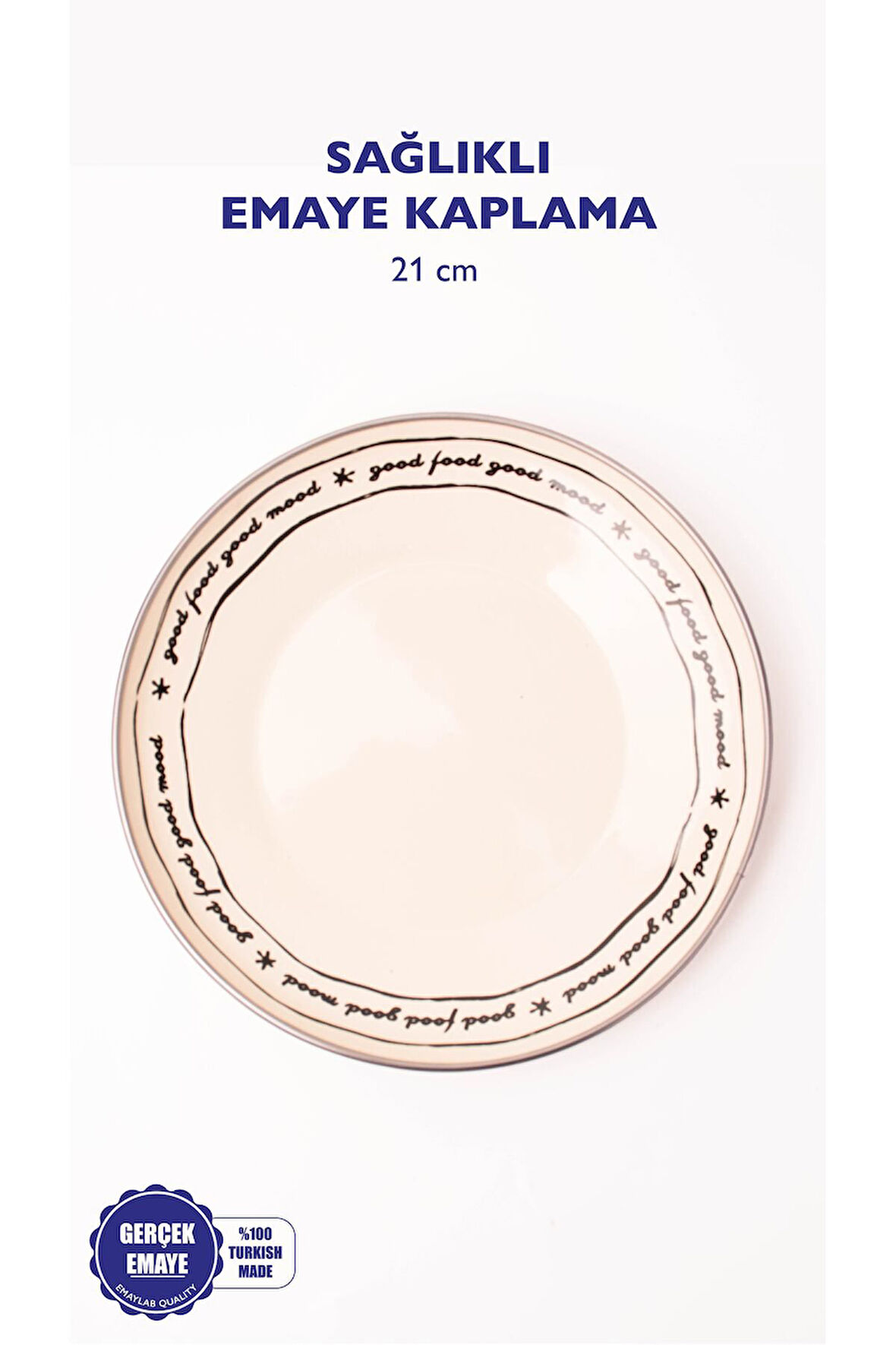 Mood Emaye Pasta/sunum Tabağı 21 Cm