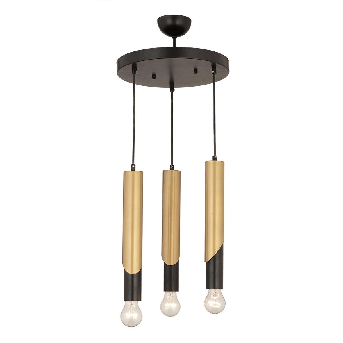 Vegamu 3Lü Yuvarlak Eskitme Modern Koridor Mutfak Salon Retro Avize
