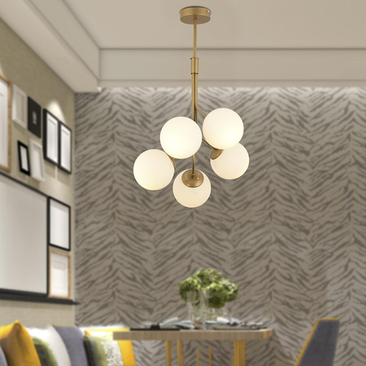 Artel 5Li Eskitme  Modern Sarkıt, Mutfak Yatak odası Salon Avize 