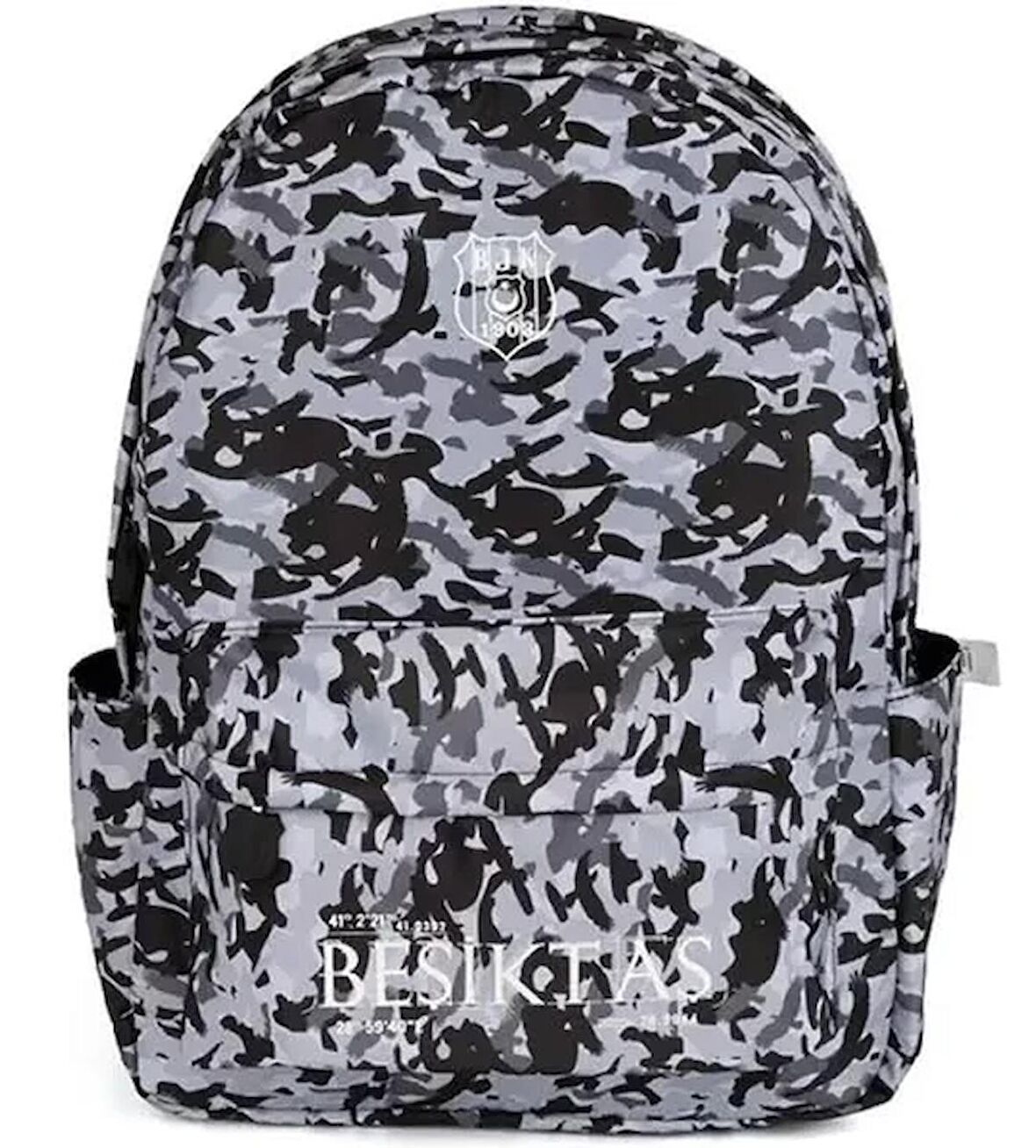 Beşiktaş Kamuflaj Baskı Batik Çift Gözlü Sırt Çantası / 23309