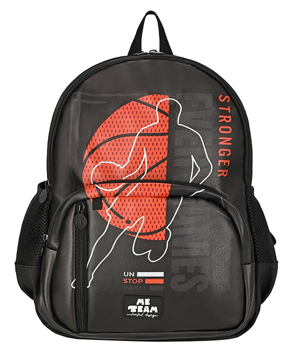 Me Team Dört Bölmeli Erkek Çocuk Okul Sırt Çantası - Basketbol Baskılı - ME25177