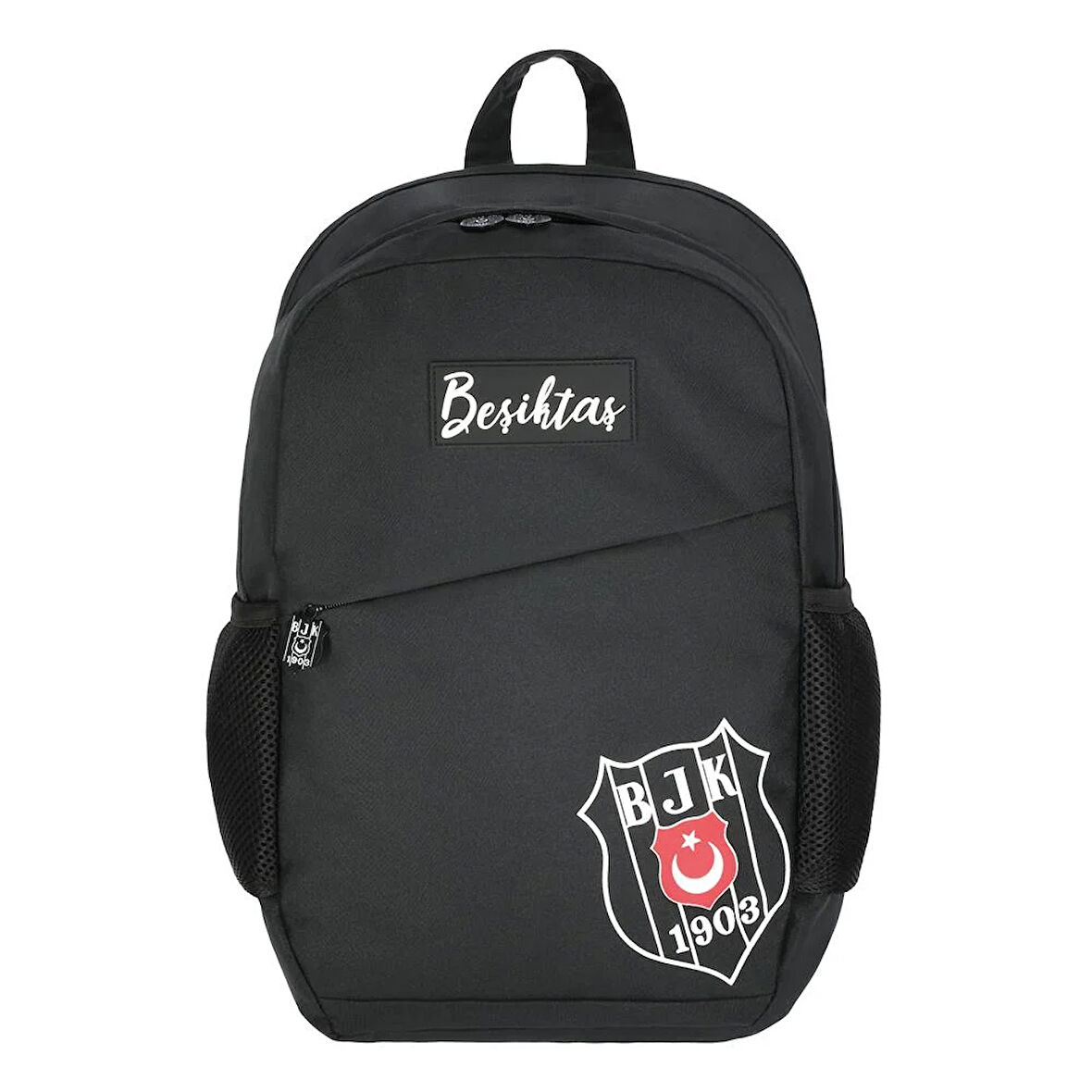 Beşiktaş Gümüş Logo Detaylı Comfort Sırt Çantası 25334 Beşiktaş Okul Çantası