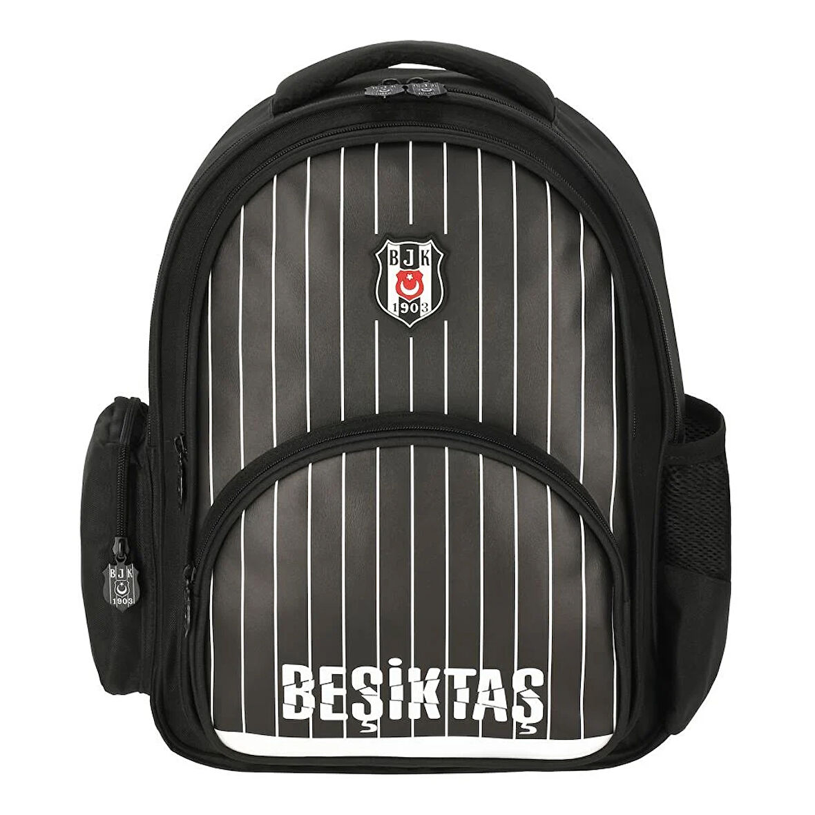 Beşiktaş Çubuk Desenli Suni Deri Okul Sırt Çantası 25352