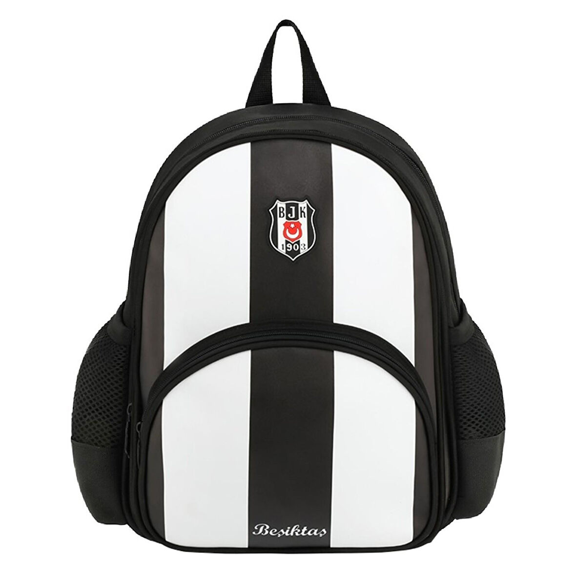 Beşiktaş 2 Bölmeli Çubuklu Suni Deri Anaokulu Okul Sırt Çantası (25357)