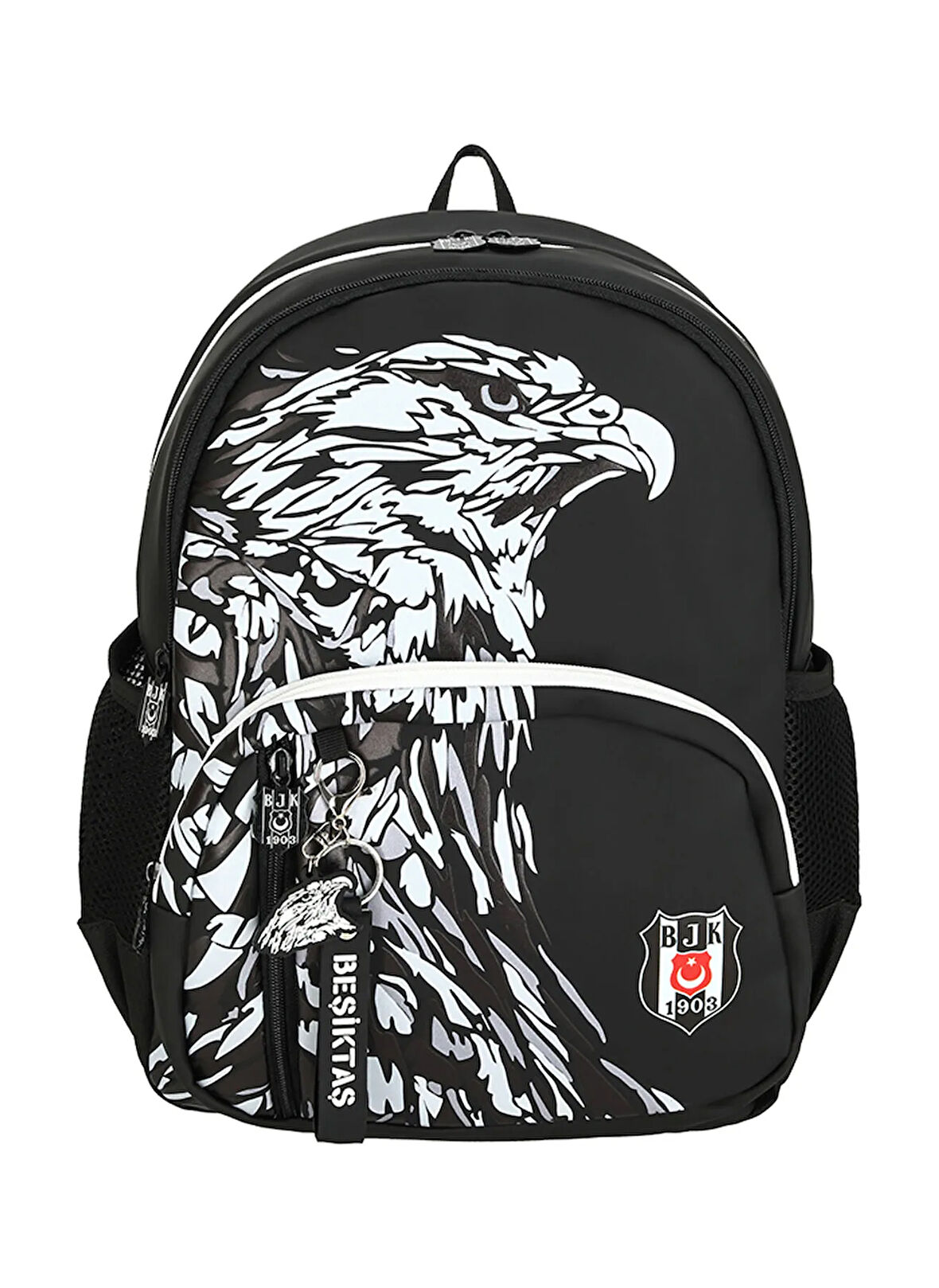 Beşiktaş Siyah Erkek Çocuk Sırt Çantası 25390-BEŞİKTAŞ KARTAL OKUL ÇANTASI