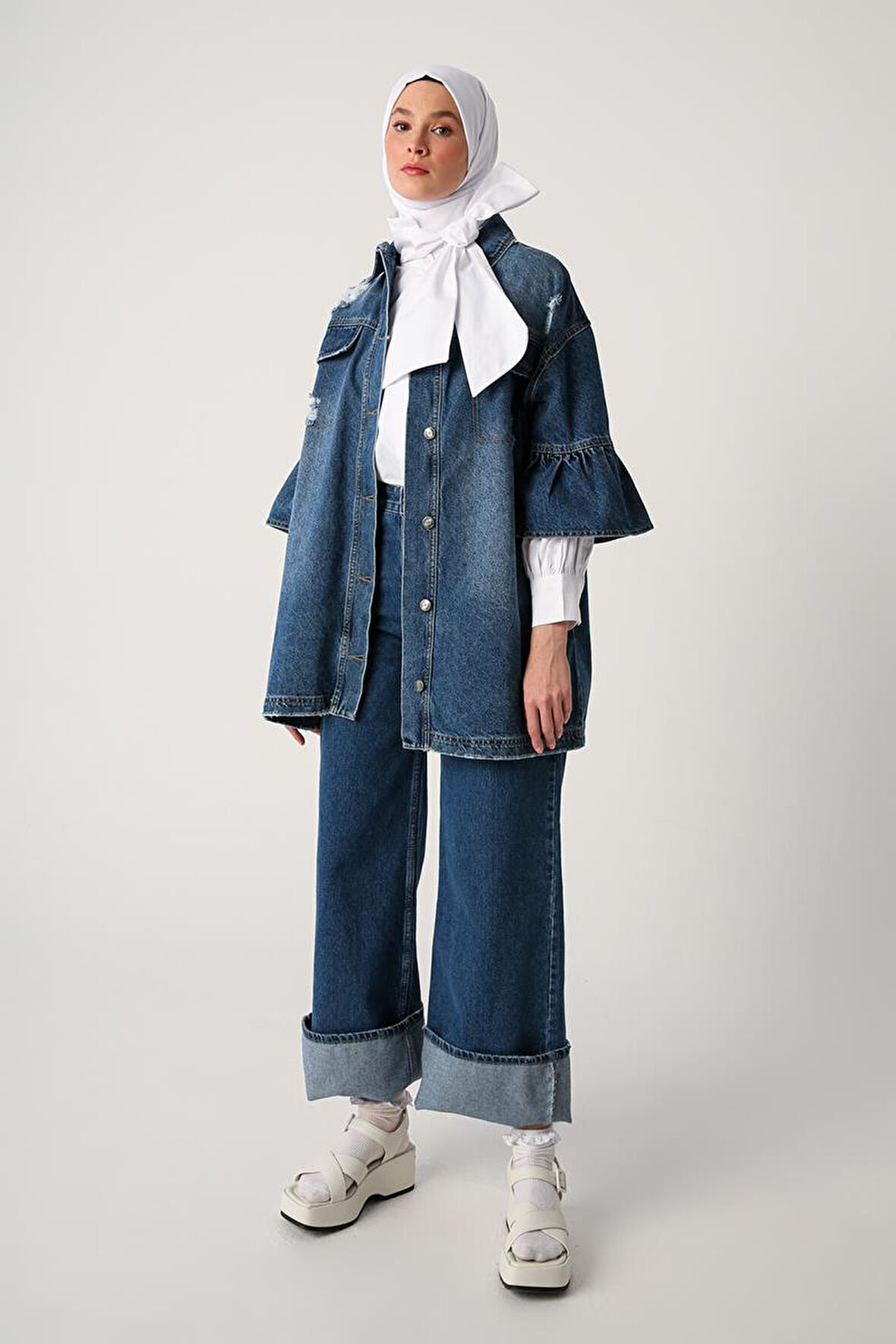 Mavi-Truvakar Kol Denim Ceket