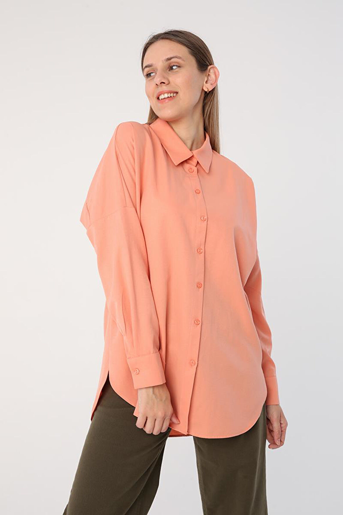 Somon01-Oversize Basic Gömlek