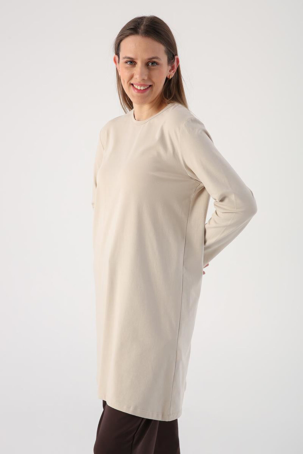 Taş-Basic Pamuklu Süprem Sweat Tunik