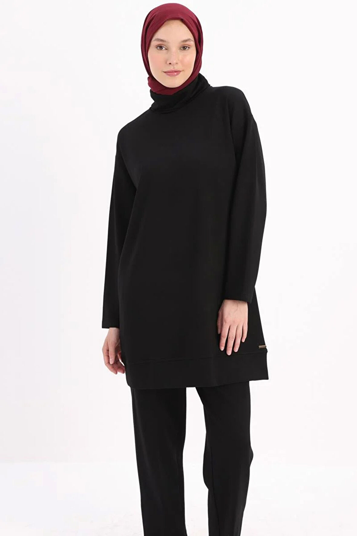 Siyah-Balıkçı Yaka Tunik