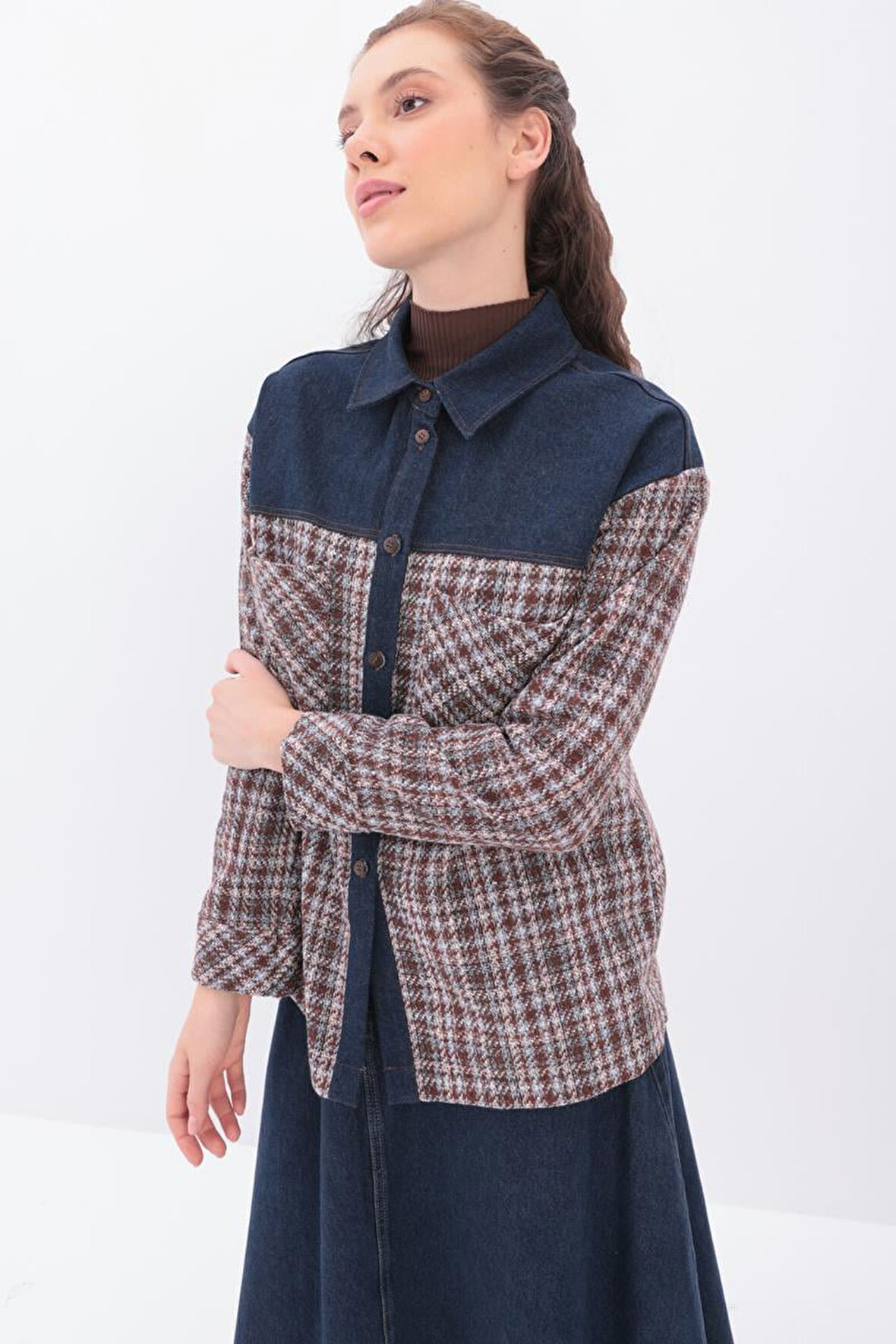 Mint-Turuncu 1-Oduncu Ceket