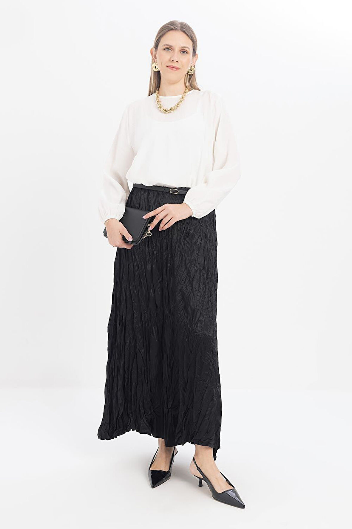 Allday Kadın Lastikli Basic Etek BDS62073AL3