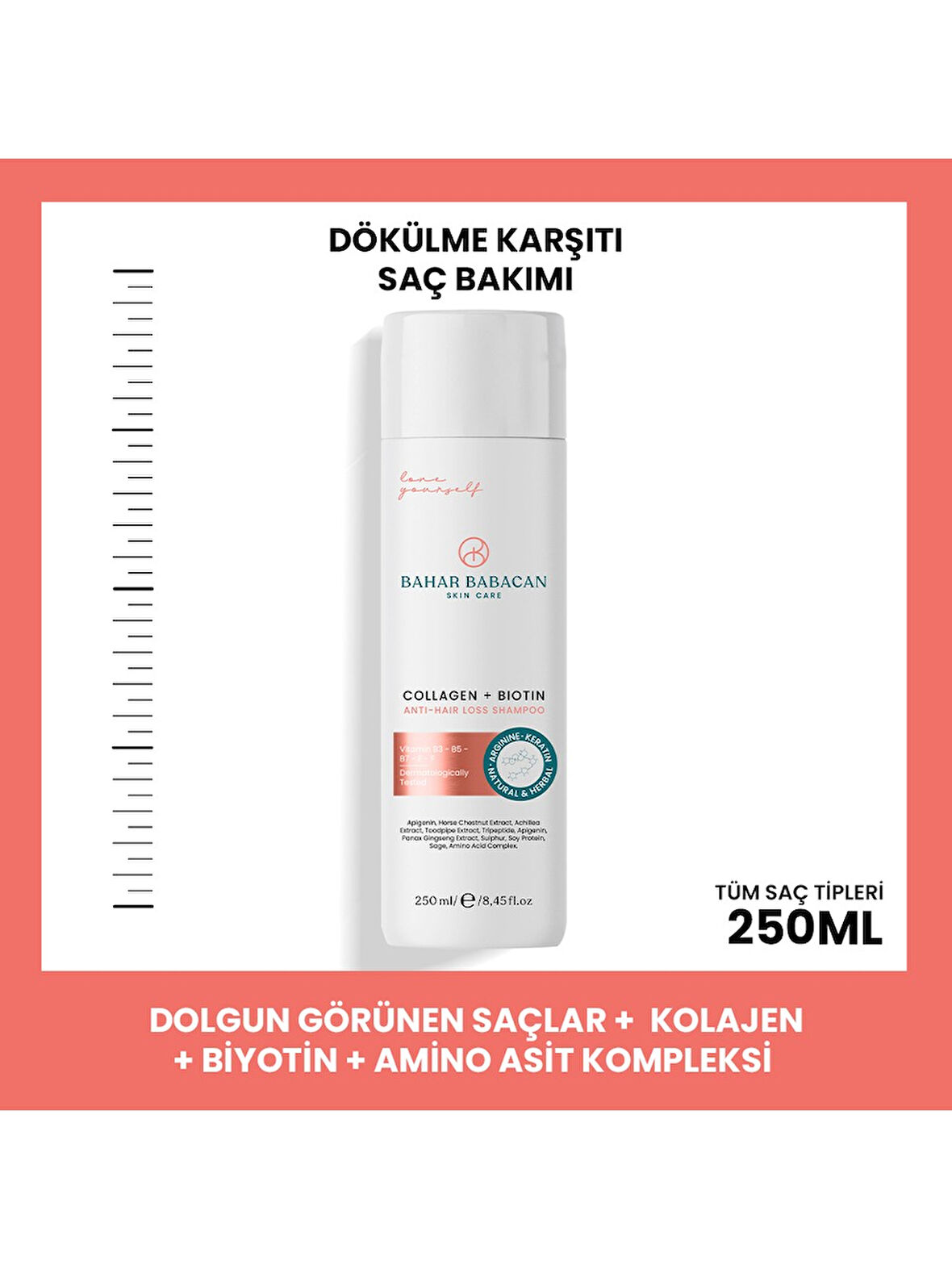 Bahar Babacan Saç Dökülmesini Önleyici Ve Uzamaya Yardımcı Şampuan 250ml