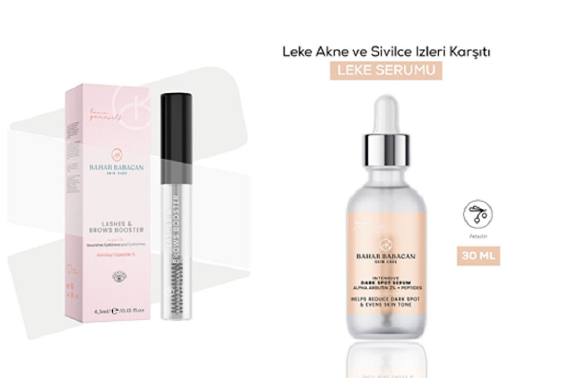 Bahar Babacan Argan Yağ Besleyici Kaş&Kirpik Serumu+Arbutin İçerikli Leke Karşıtı Serum 30 Ml HEDİYE