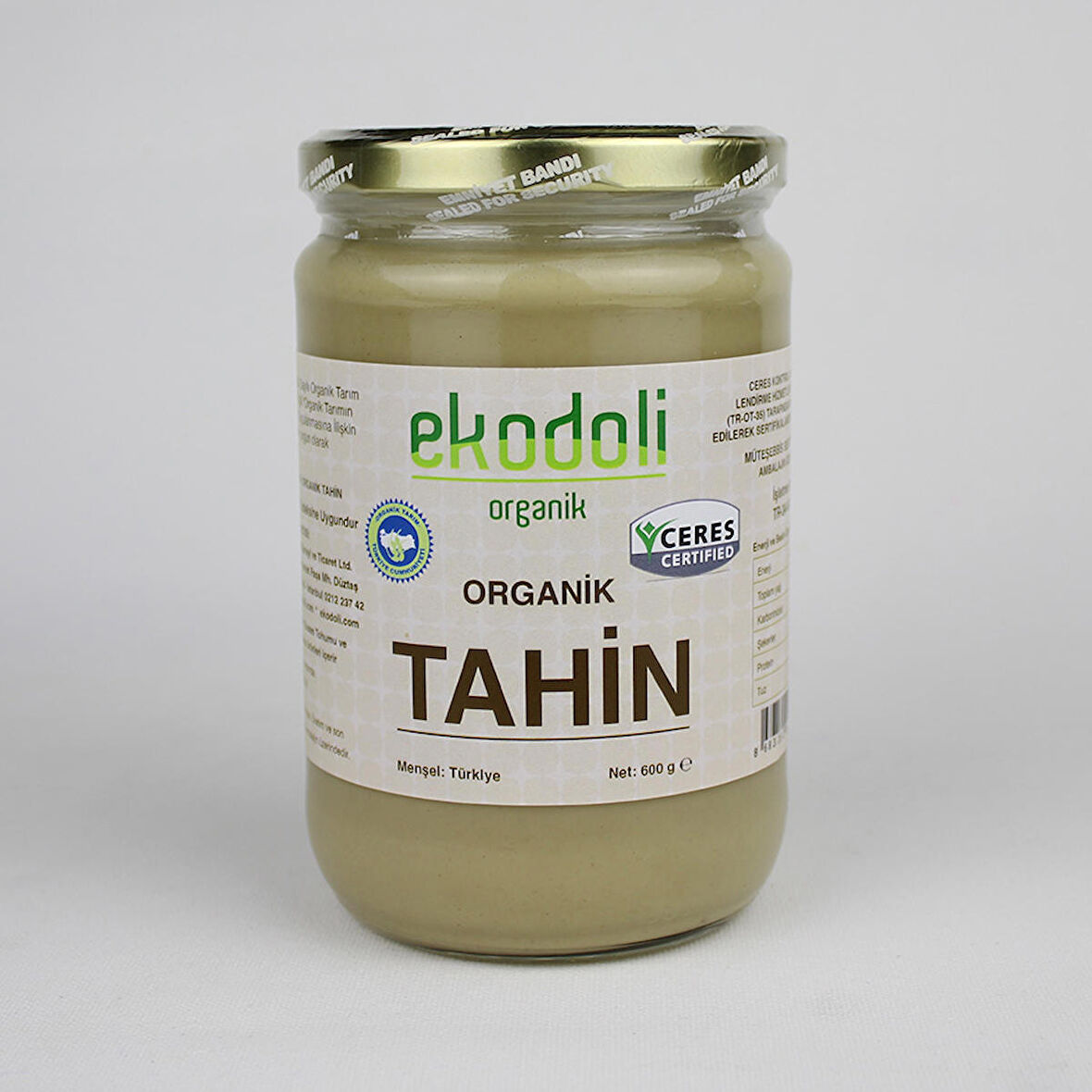 ORGANİK TAHİN 600 GR