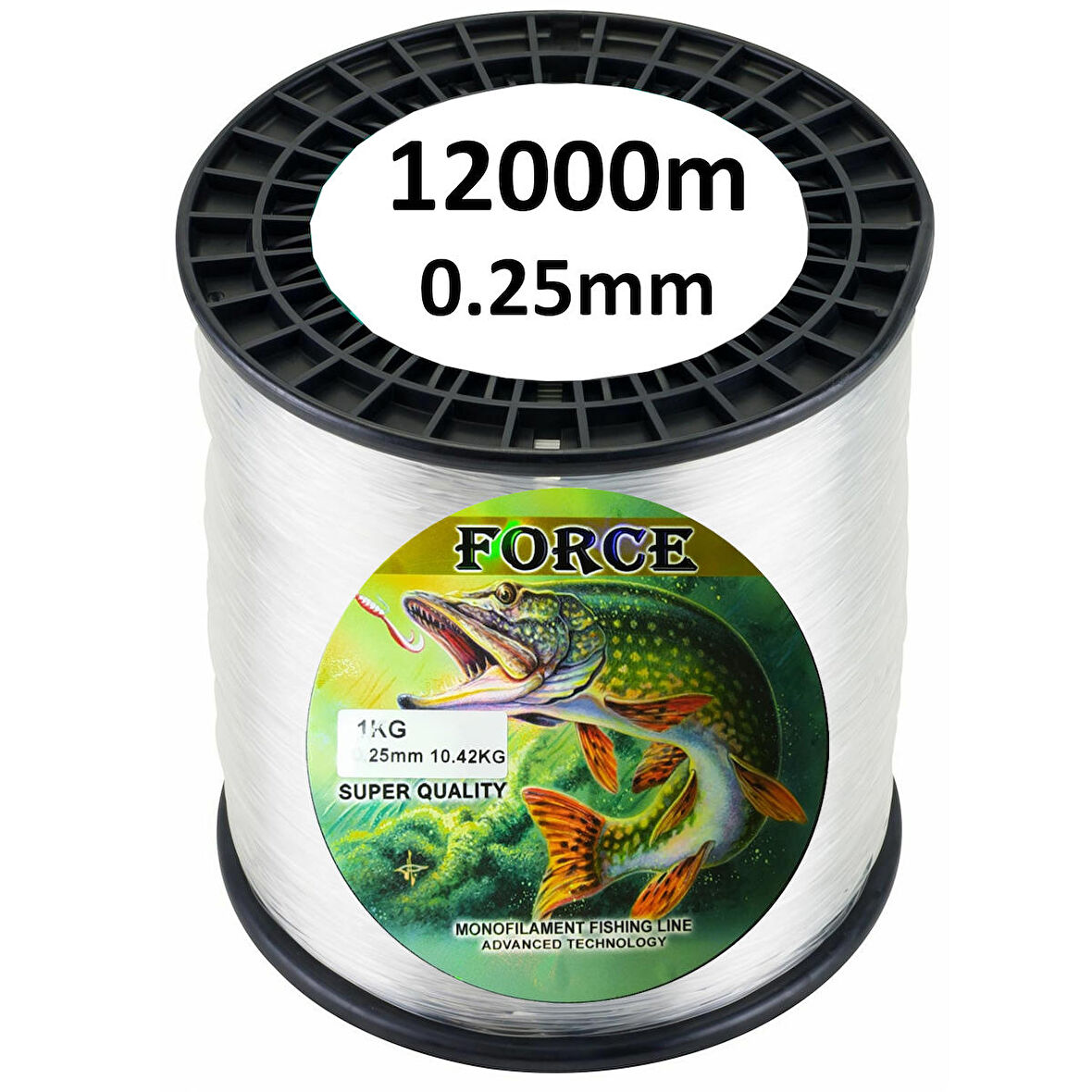 Effe Force 12000m 0.25mm Bobin Misina Çekeri 10.42kg Beyaz