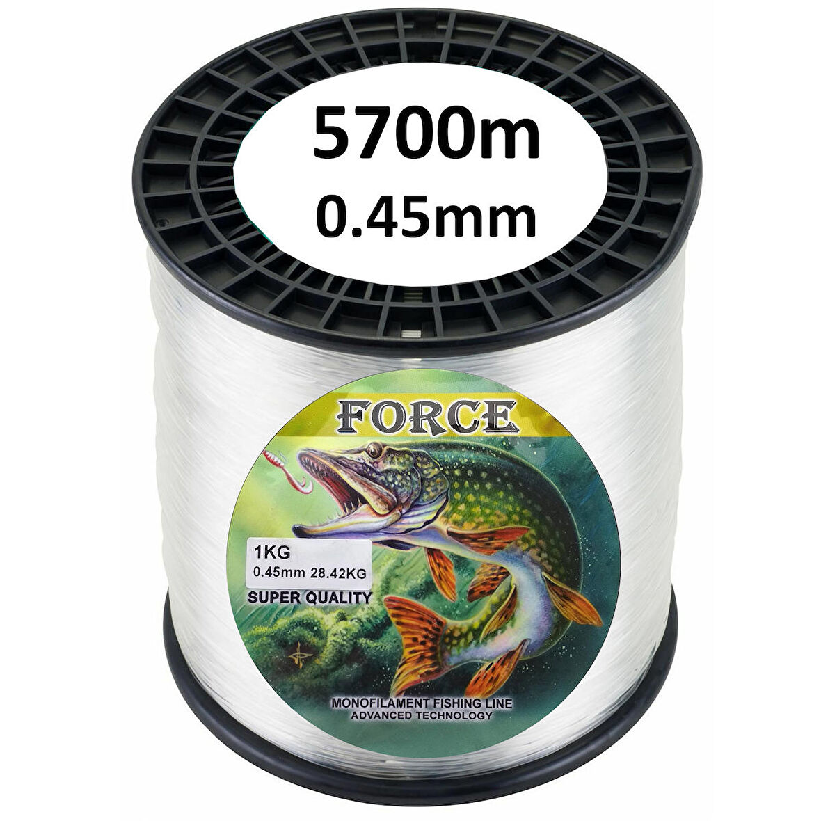 Effe Force 5700m 0.45mm Bobin Misina Çekeri 28.33kg Beyaz