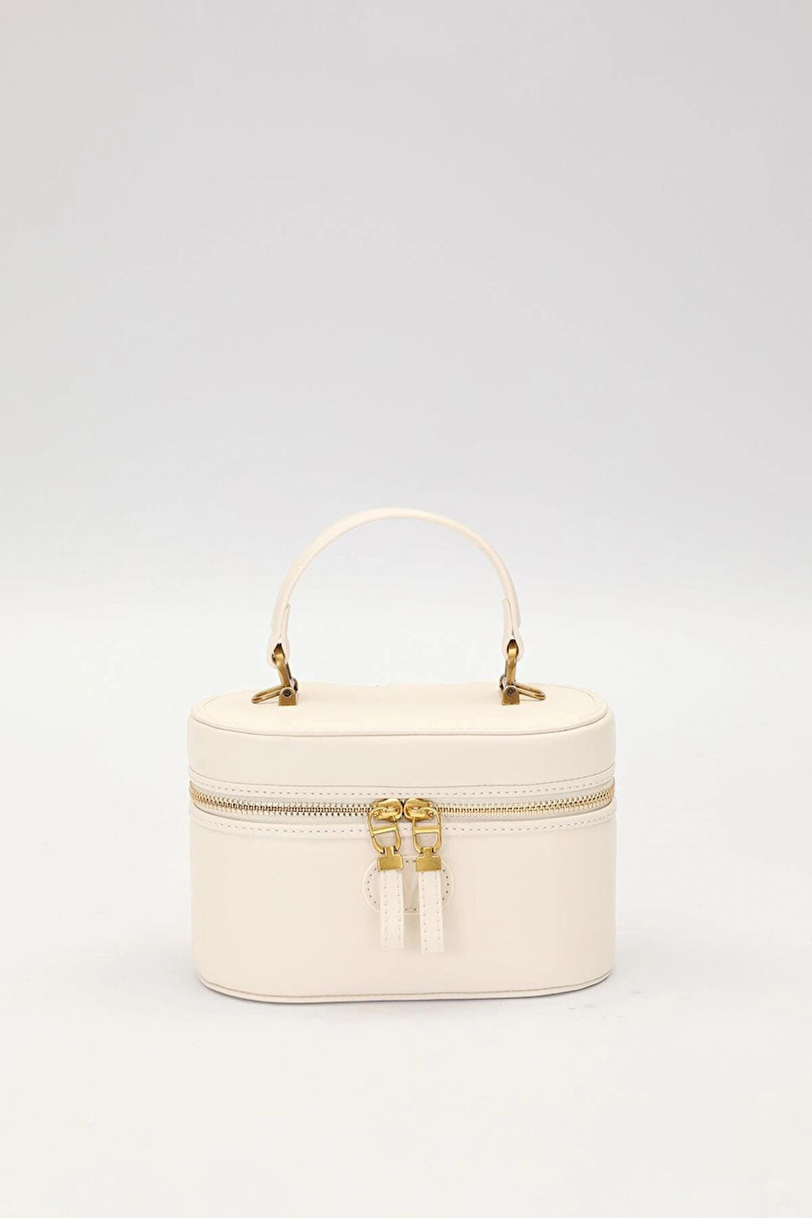 Krem Silindir Model El Çantası