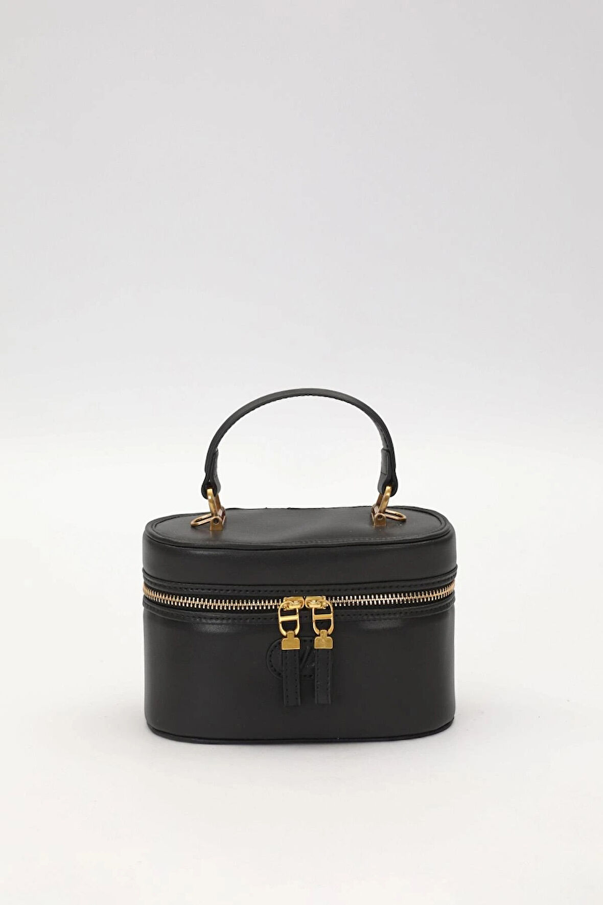 Siyah Silindir Model El Çantası