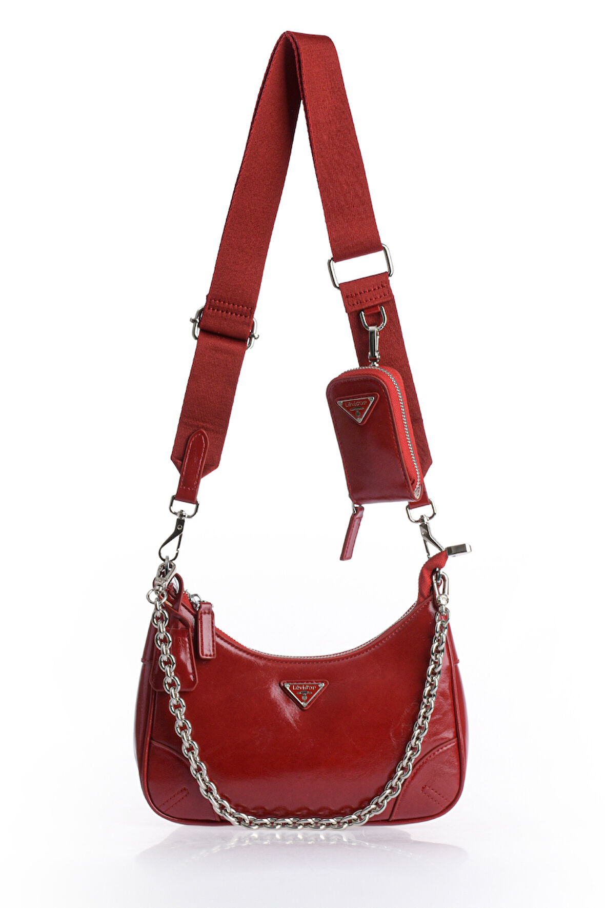 Küçük Ve Şık Premium Kalite Uzun Askılı Kadın Omuz Çantası 930420 Kırmızı