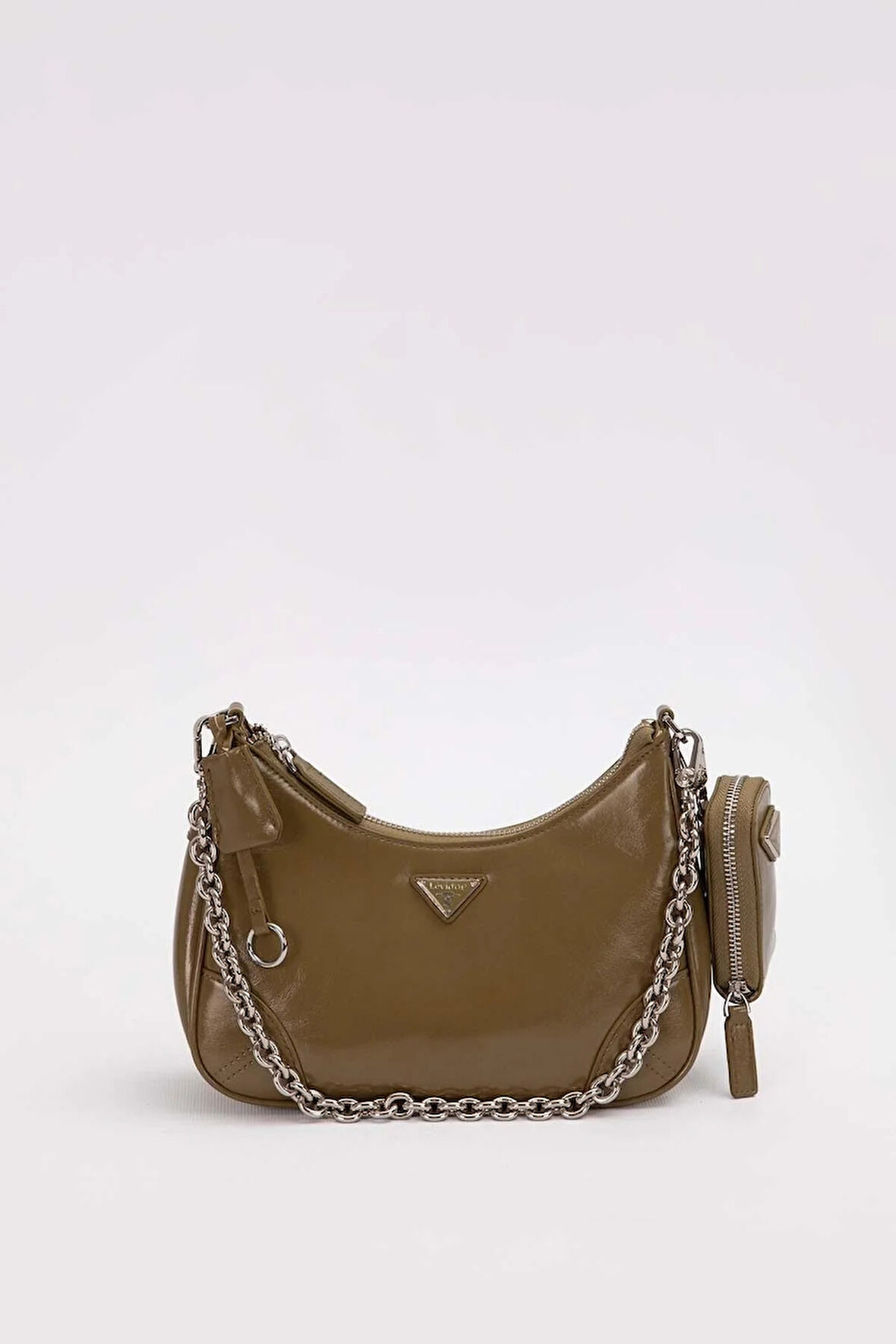 Küçük Ve Şık Premium Kalite Uzun Askılı Kadın Omuz Çantası 930420 Yağ Yeşili