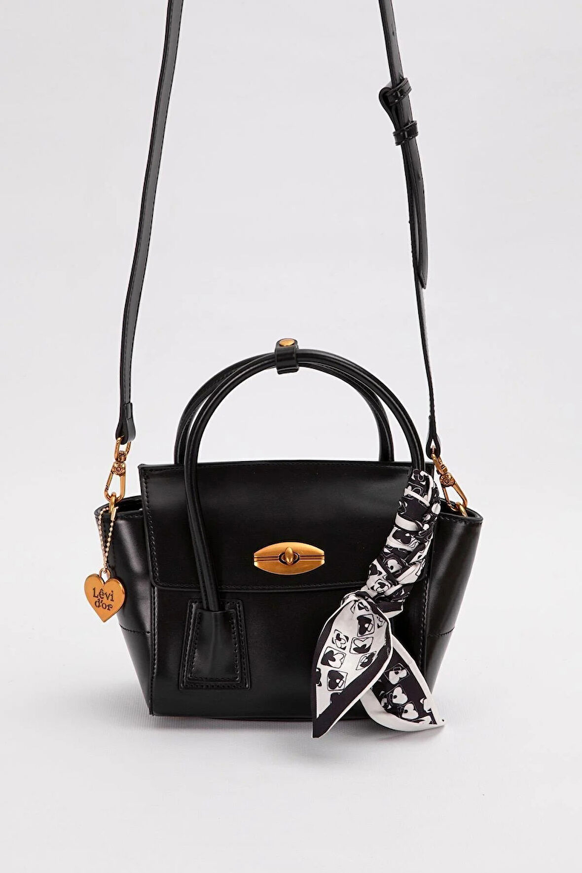 Küçük Ve Şık  Uzun Askılı Kadın Omuz Ve El Çantası 930459 Siyah