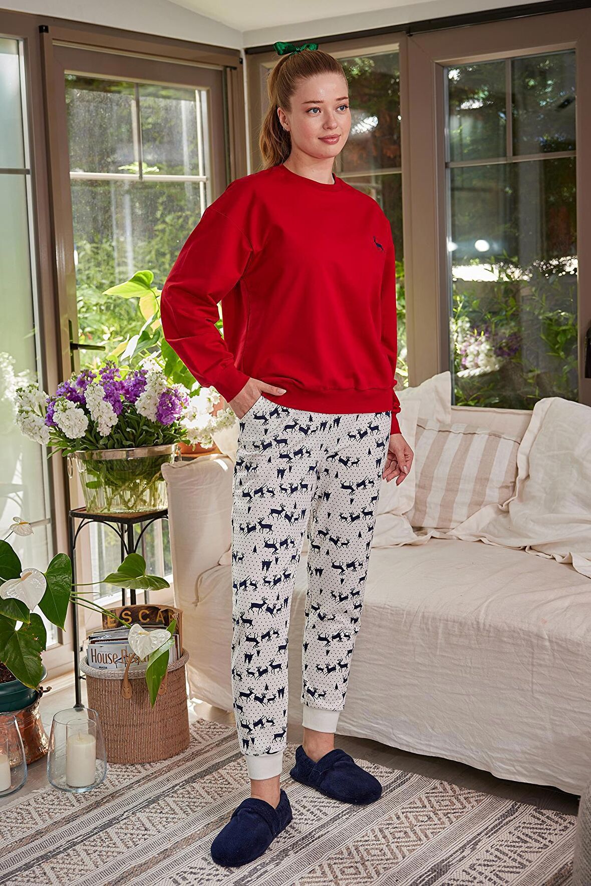 Kadın Uzun Kollu Pijama Takımı