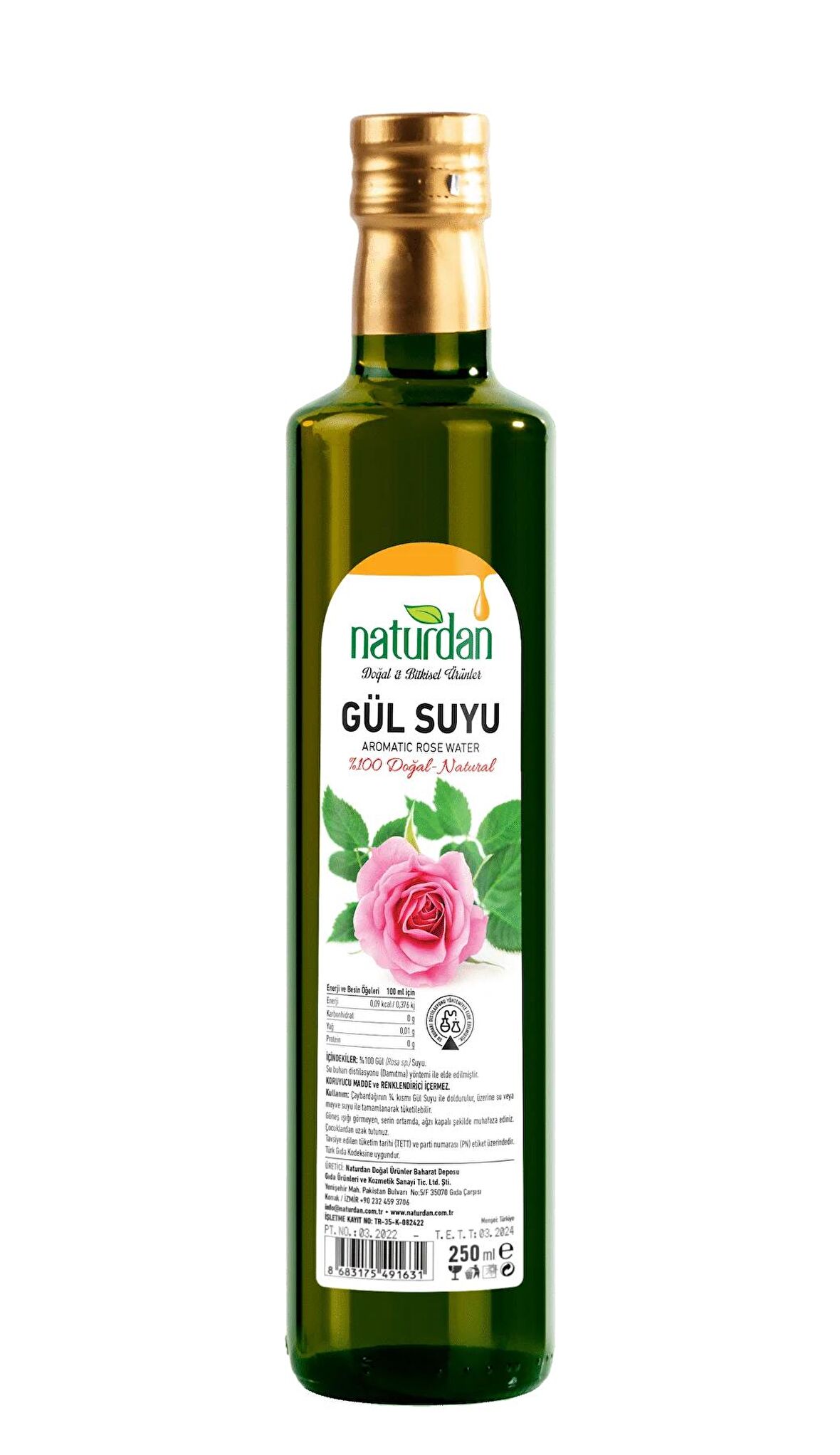 Naturdan Gül Suyu 250 ml