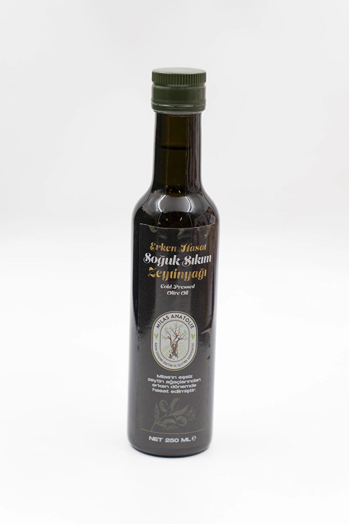 Milas Memecik Erken Hasat Soğuk Sıkım zeytinyağı 250ml