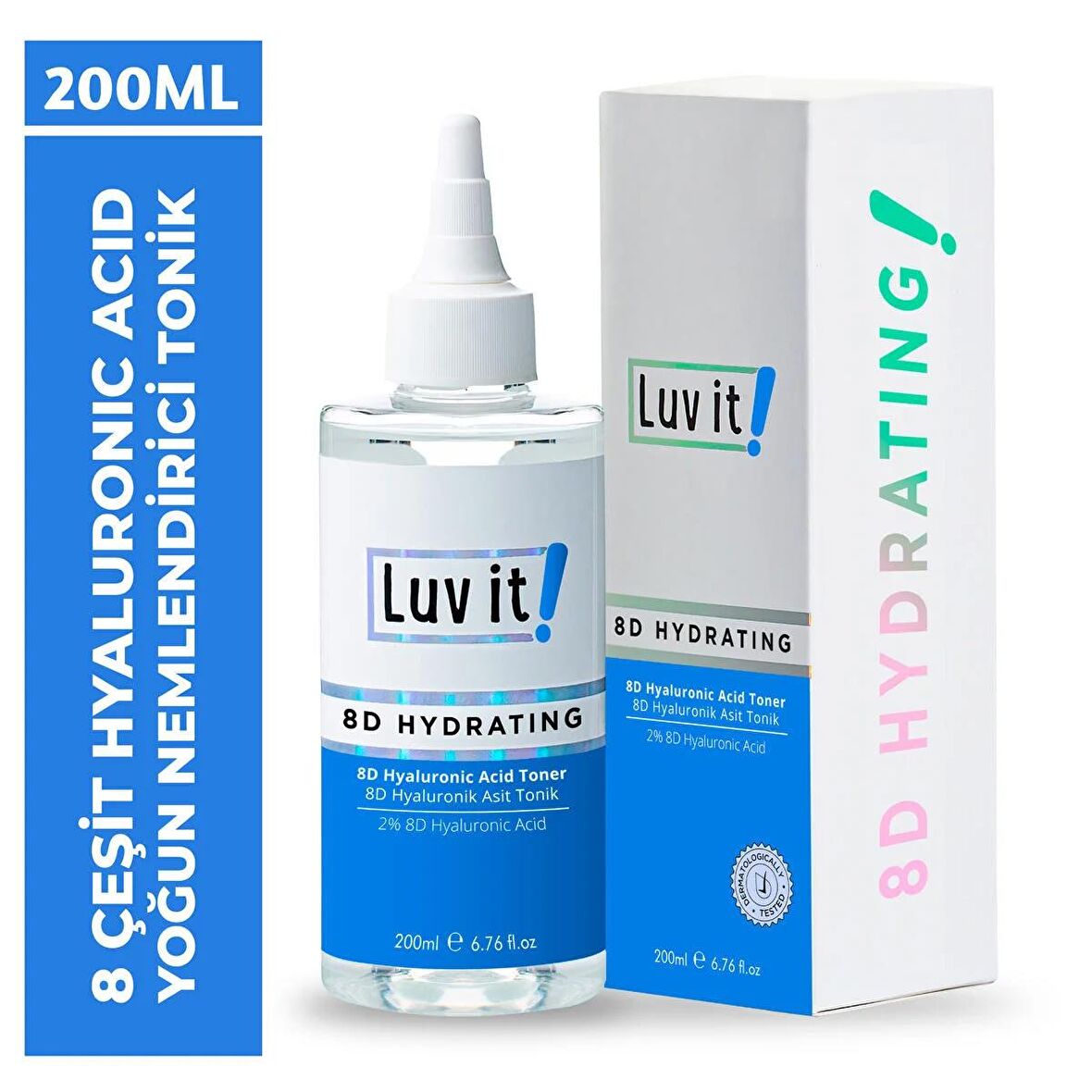 Luv it! 8D Yoğun Nemlendirici Hyaluronik Asit Tonik 200ml