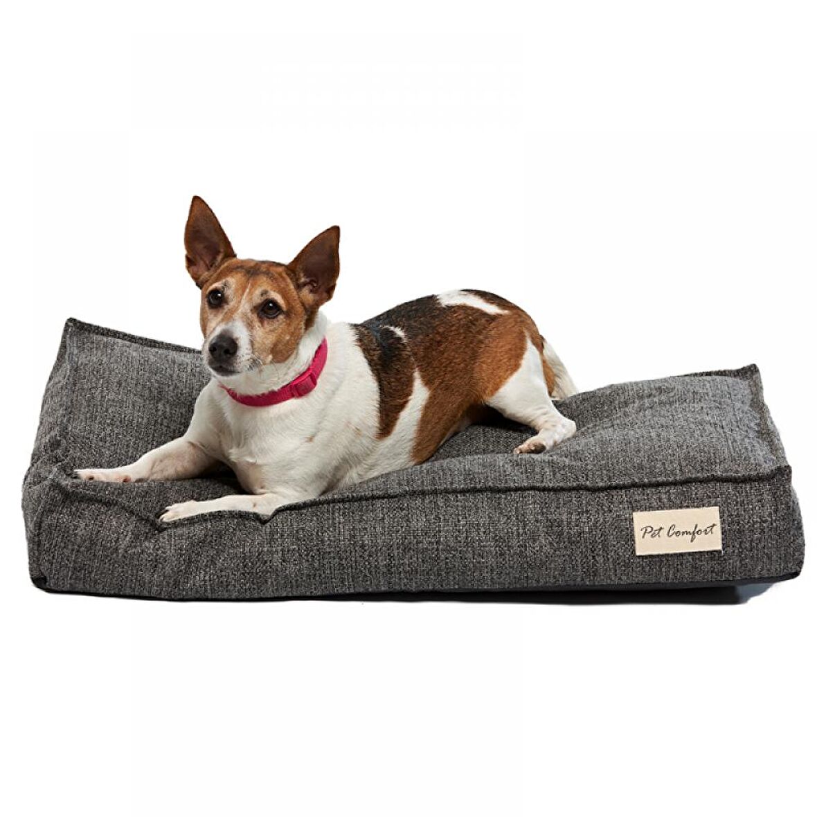 Pet Comfort Üstü Açık Tüy Tutmaz Antrasit Küçük Irk Köpek Yatağı